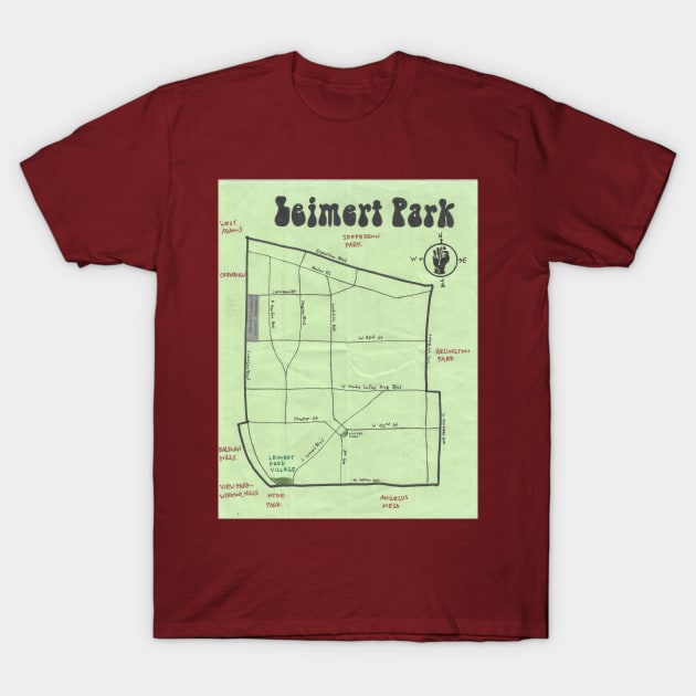 Leimert Park T-Shirt by PendersleighAndSonsCartography